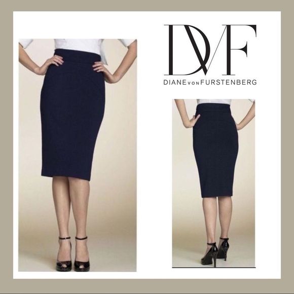 Diane Von Furstenberg Dresses & Skirts - Diane Von Furstenburg Black Marta Pencil Skirt Size 4